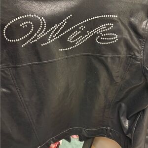 “Wife” Fashion Nova Sleek Black Leather Jacket